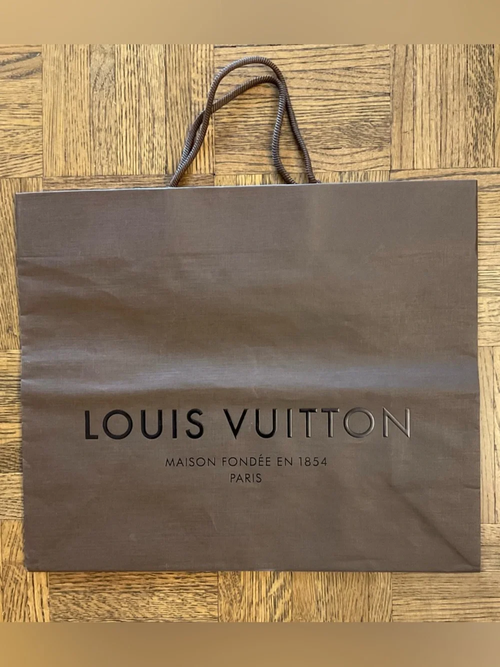 Louis Vuitton Brown Paper Shopping Gift Bag